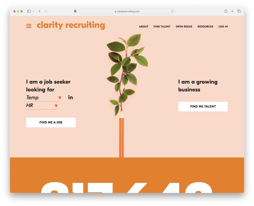 site-ul web de recrutare claritate