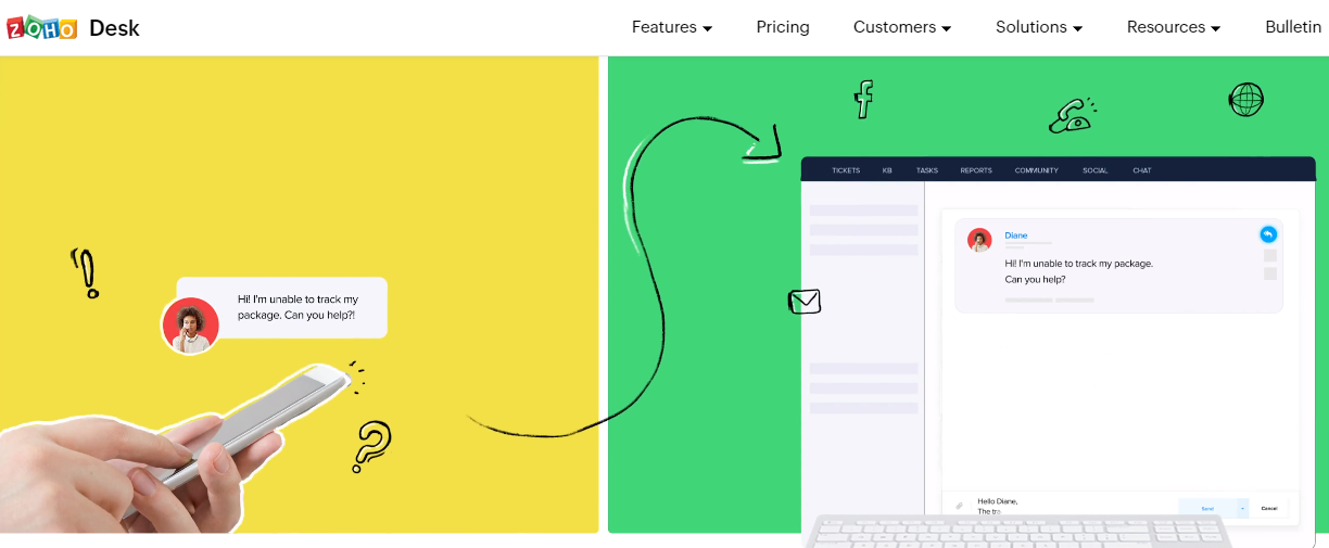 Zoho Desk- SaaS 帮助台软件