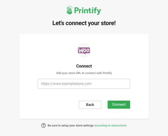 Printify Connectez-vous à WooCommerce POD Store