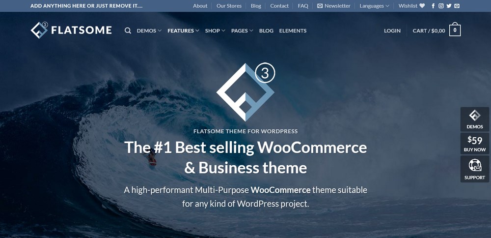 Thème WooCommerce réactif multi-usage Flatsome