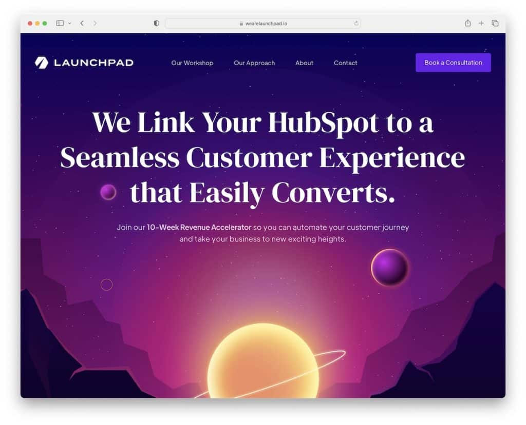 Launchpad-Beratungswebsite