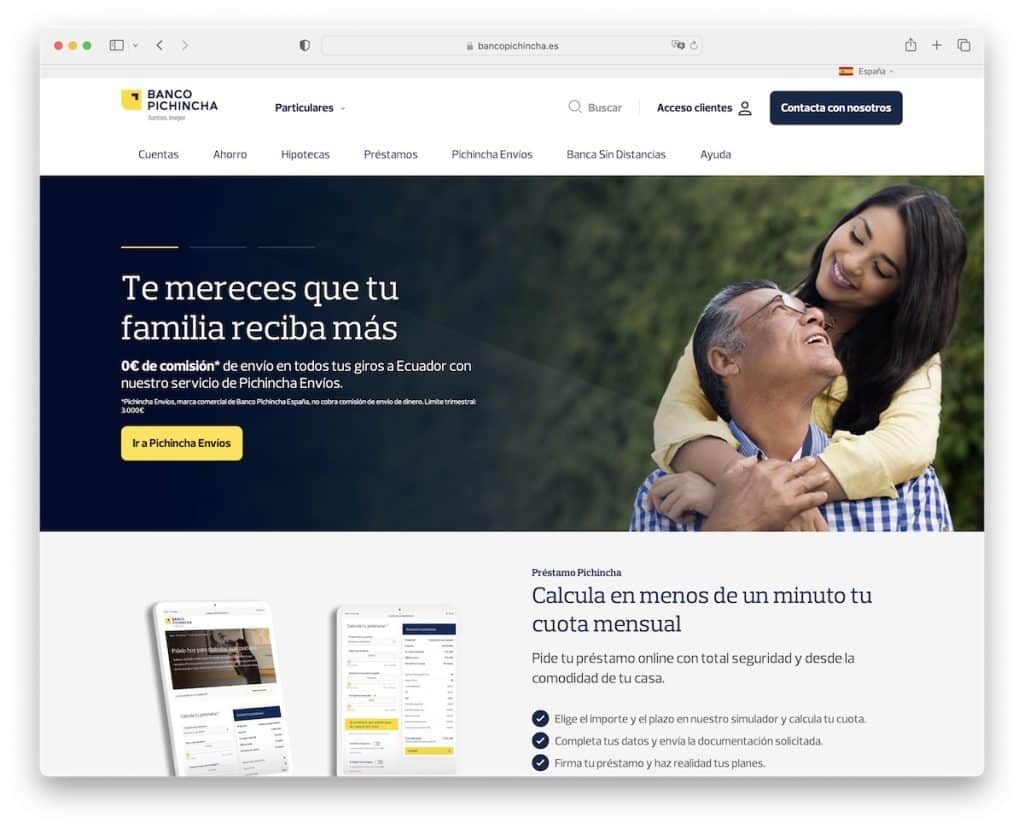 site-ul web banco pichincha node js