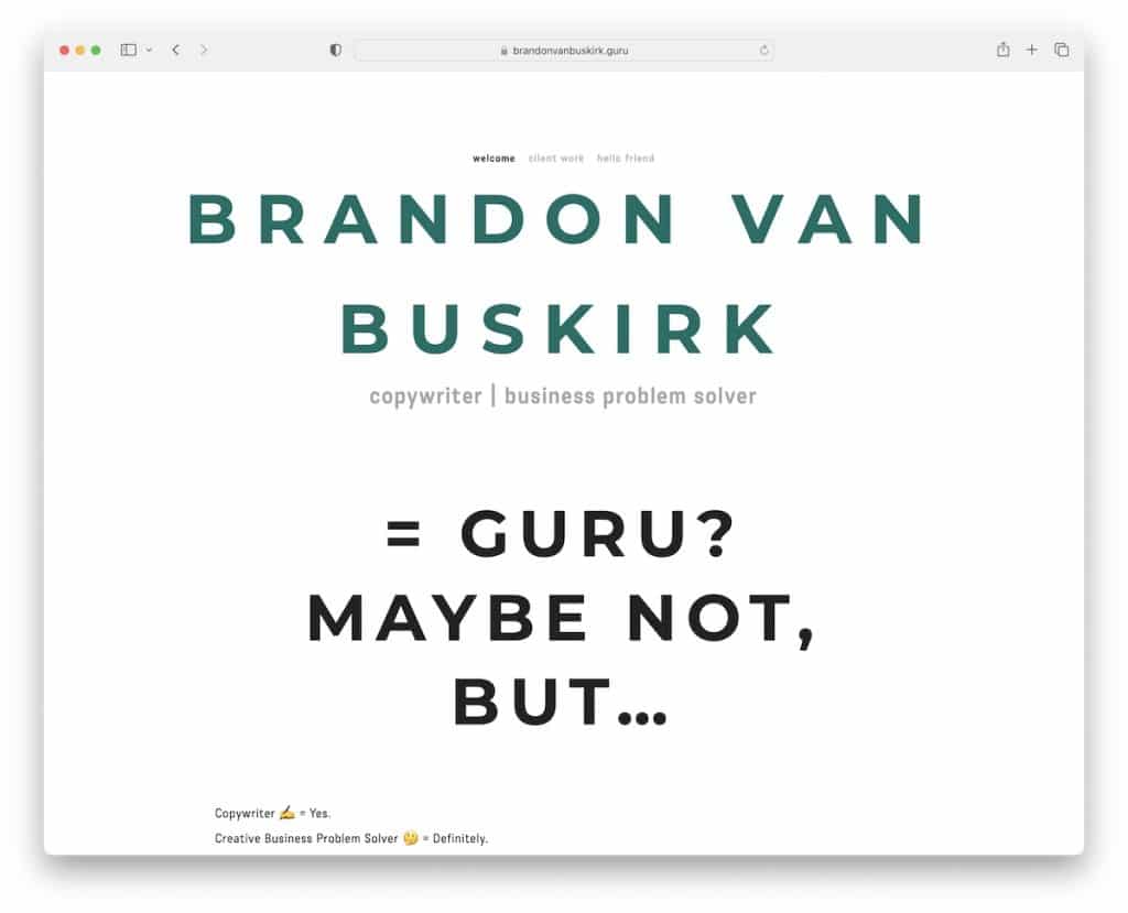 site do redator brandon van buskirk