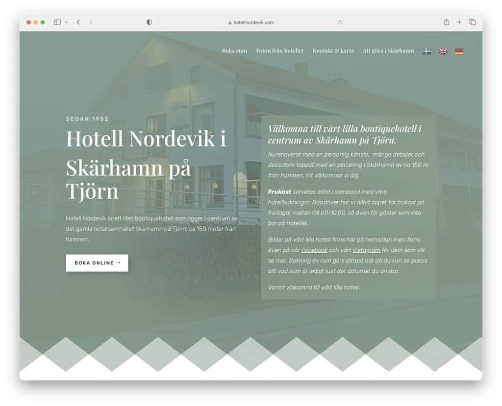 hotell nordevik i skarhamn pa tjorn