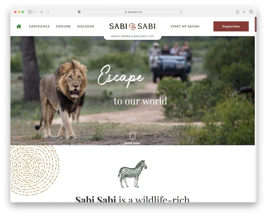 sitio web del hotel sabi sabi