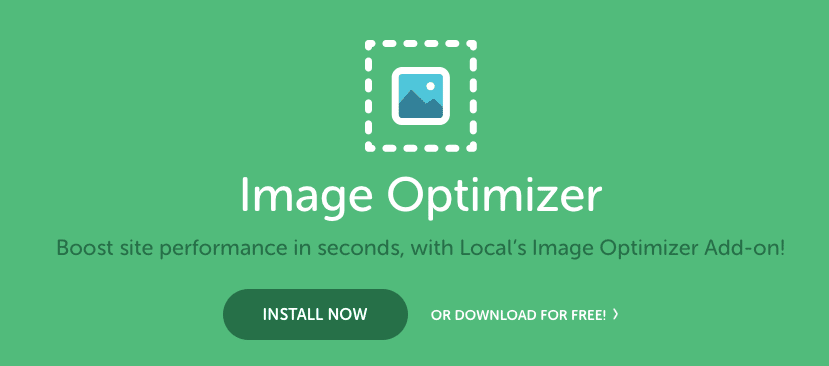 Local の無料アドオンである Image Optimizer のスクリーンショット: 世界で最も人気のあるローカル開発ツール