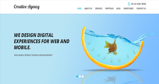 ธีม WordPress ของ Creative Agency