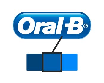 青色が選択された Oral-B ロゴ