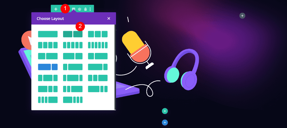 Contoh Formulir Kontak Footer Divi Dua