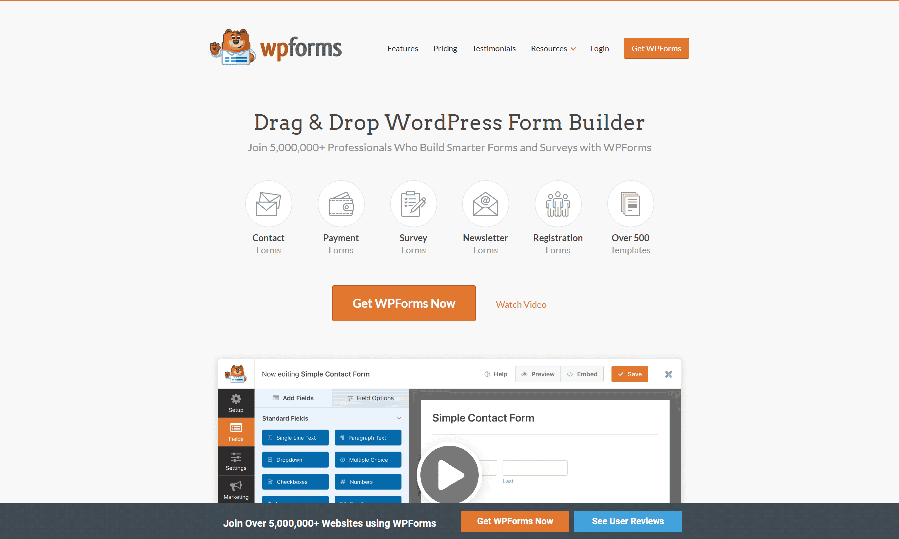 หน้าแรก WPForms ก.พ. 2566