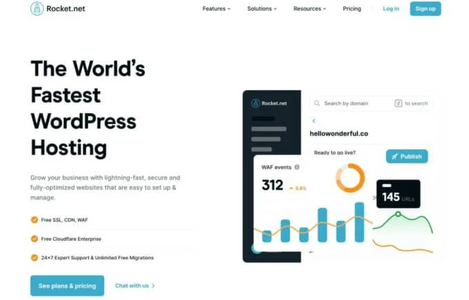 Hosting WordPress Rocket.net