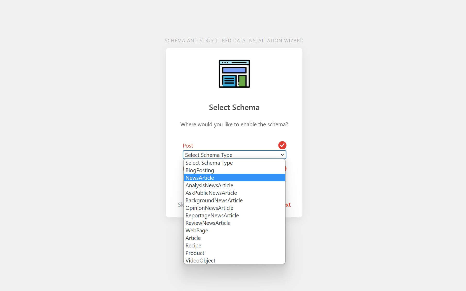 Schema-Installationsassistent