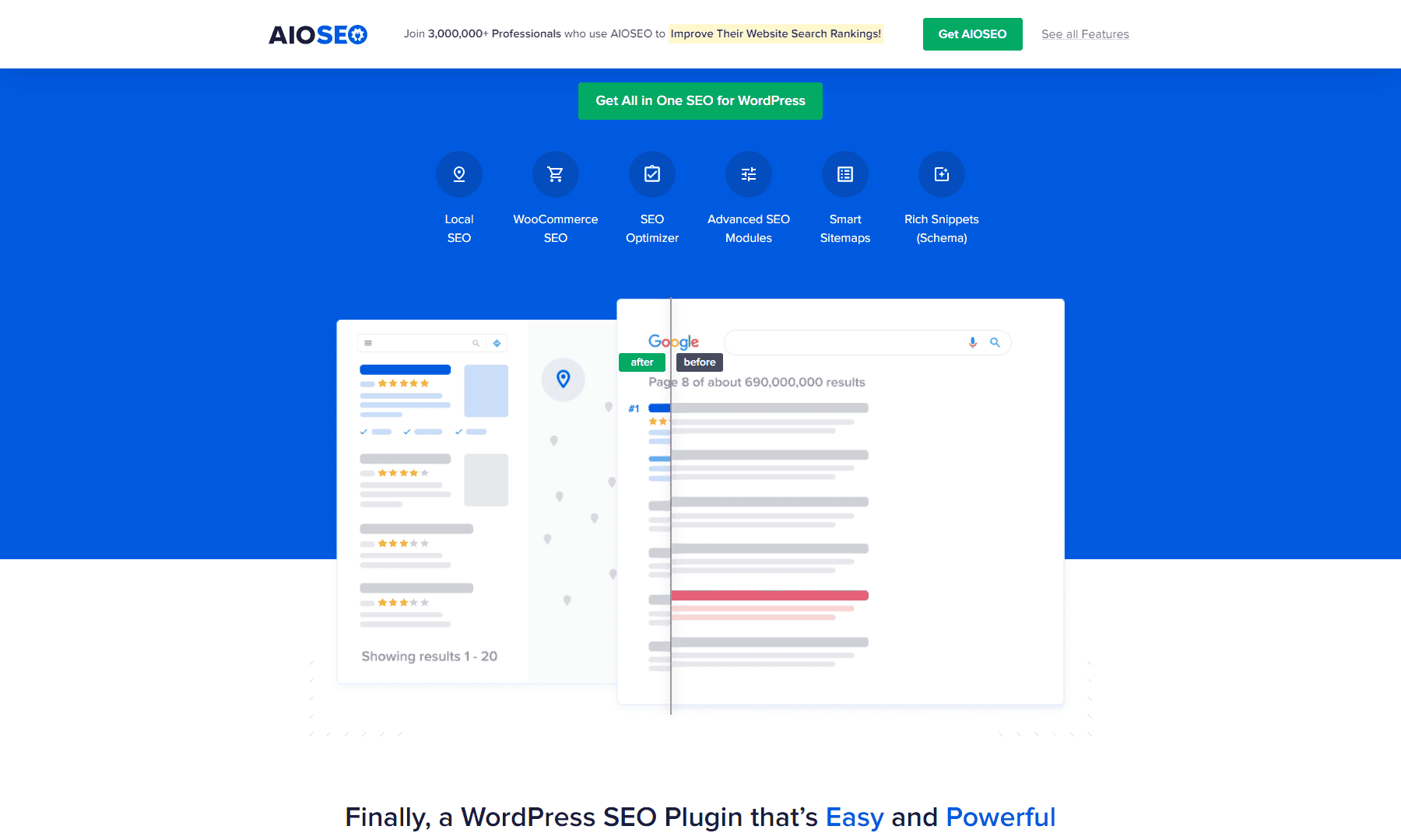 AIOSEO 홈페이지 2023년 2월