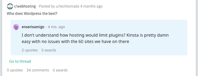 kinsta reddit kommentar