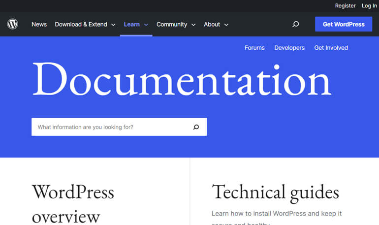 Documentation WordPress