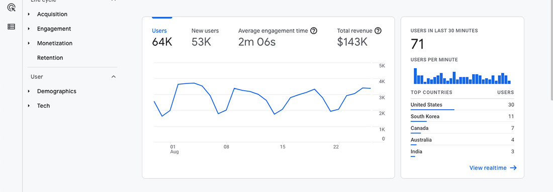 Données Google Analytics