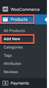 WooCommerce adicionar novos produtos