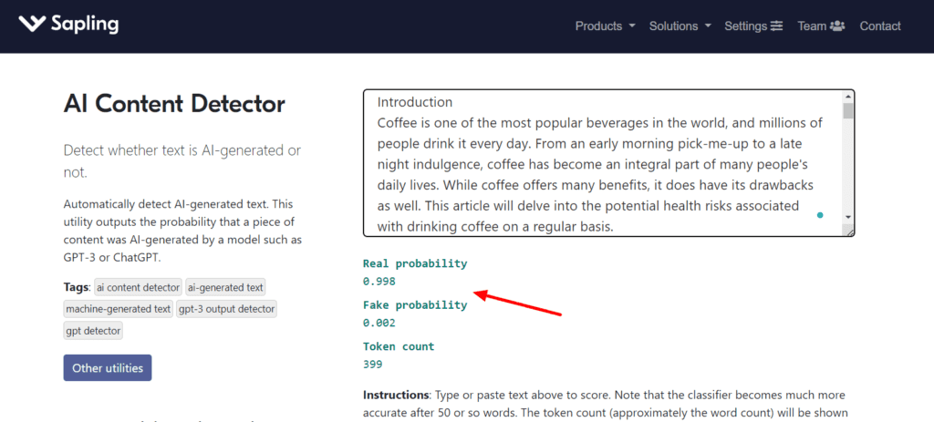 Bäumchen AI Content Detector