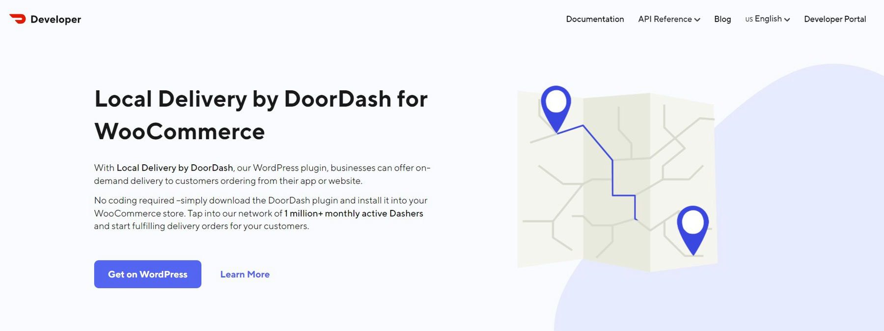 DoorDash WP Plugin Zielseite Februar 2023