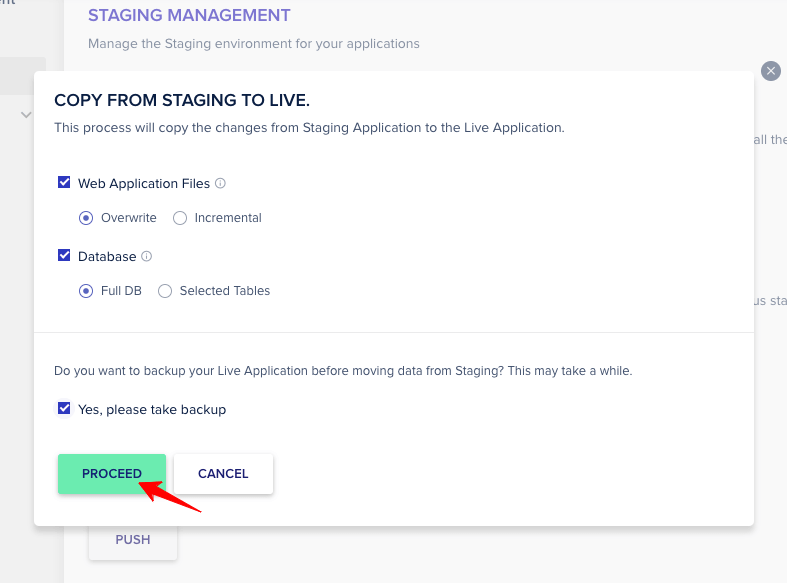 Cloudways-Pull-Prozess