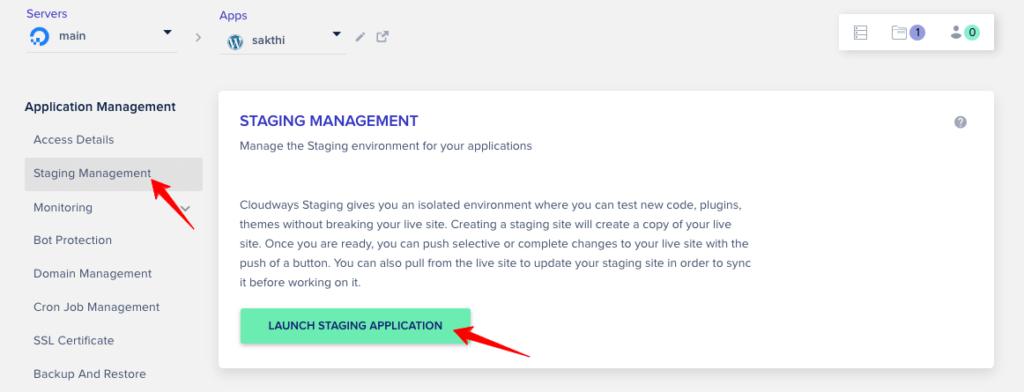 Staging-Management-Launch