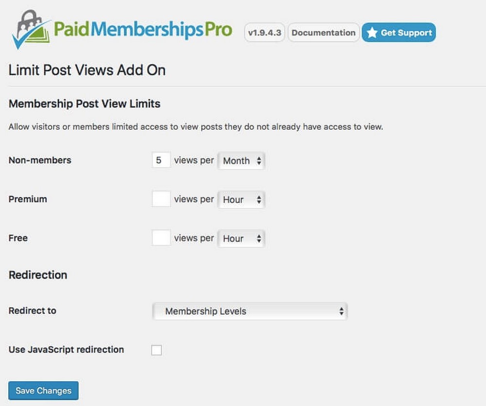 Bezahlte Mitgliedschaften Pro Limit Post Views