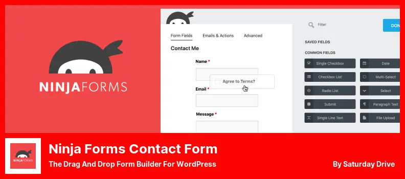 Ninja Forms Contact Form Plugin - Der Drag-and-Drop-Formular-Builder für WordPress