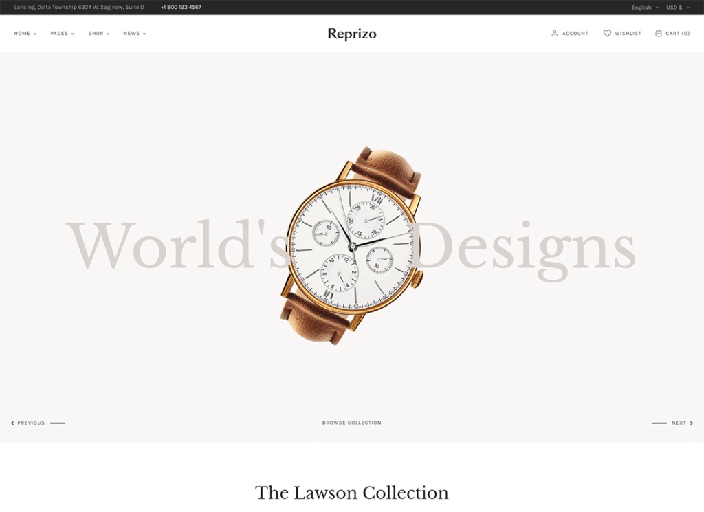 รีพริโซ | ธีม WordPress ของร้านเครื่องประดับและนาฬิกา