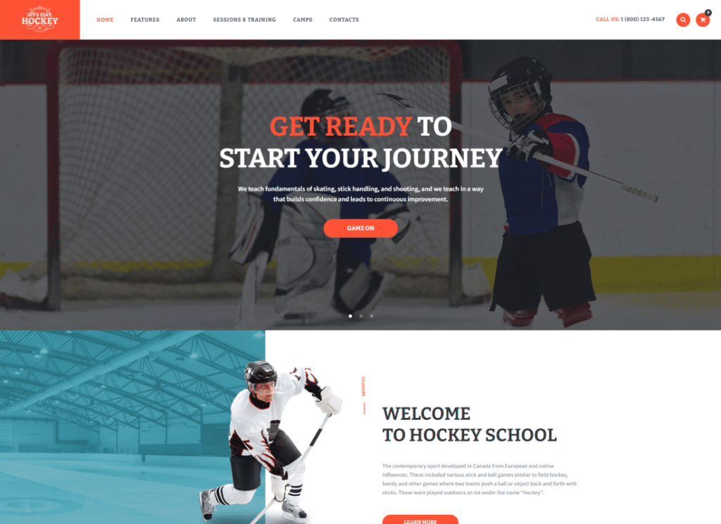 Let's Play - Hockeyschule & Wintersport WordPress Theme