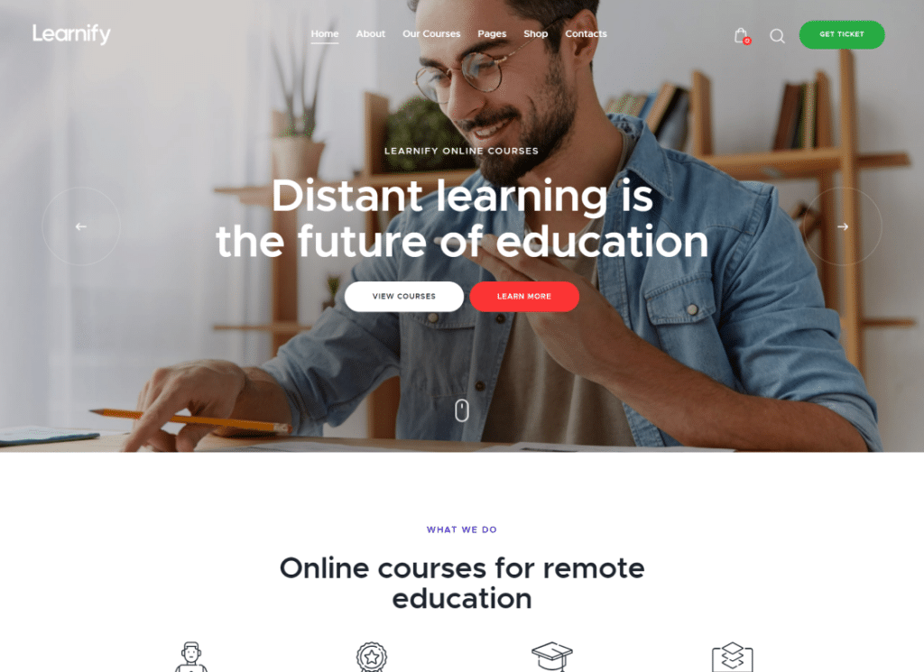 Learnify - WordPress-Thema für Online-Bildungskurse