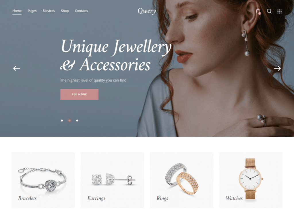 Qwery - Çok Amaçlı İş WordPress & WooCommerce Teması