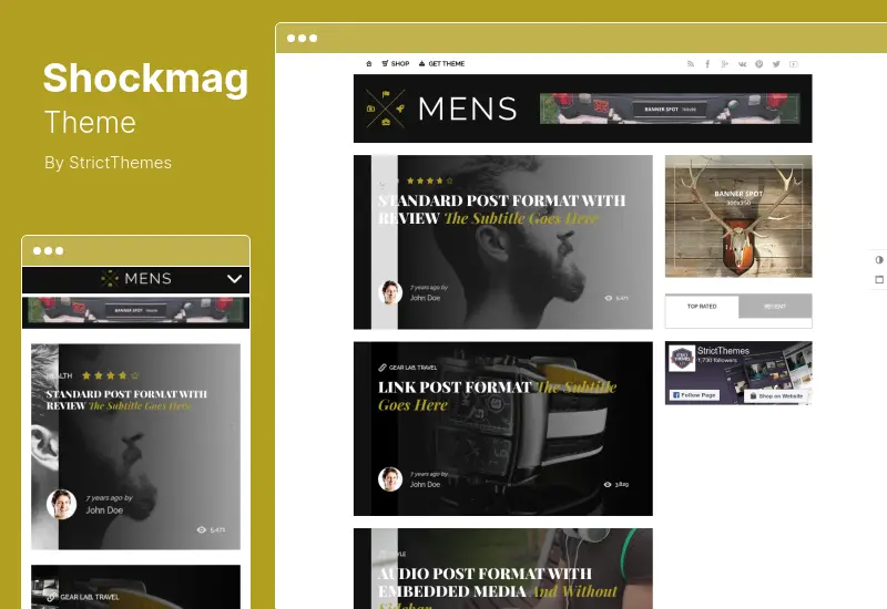 Shockmag Theme - Ad Optimized Magazine WordPress Theme مع نظام إعلان قوي