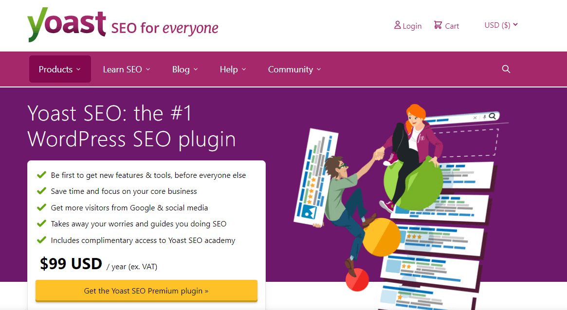 البرنامج المساعد Yoast SEO