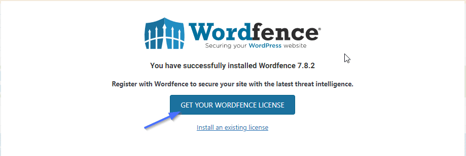 Obtenga su licencia de Wordfence