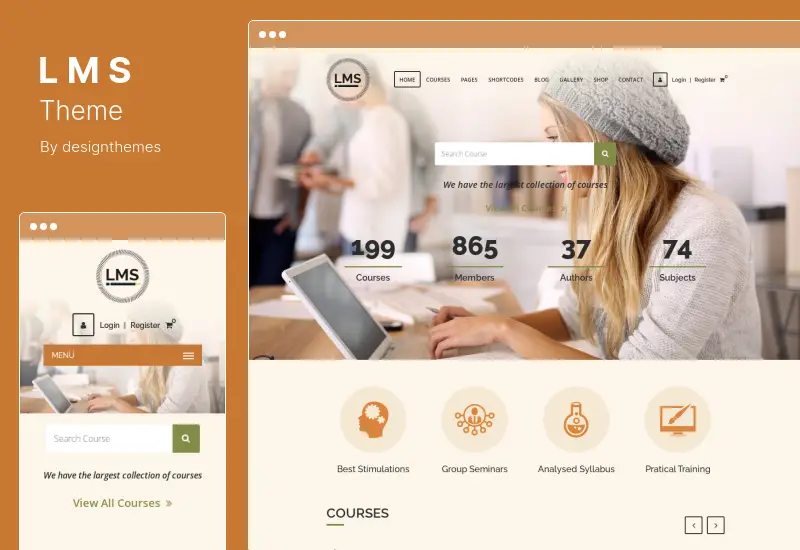 LMS 테마 - 교육 WordPress 테마