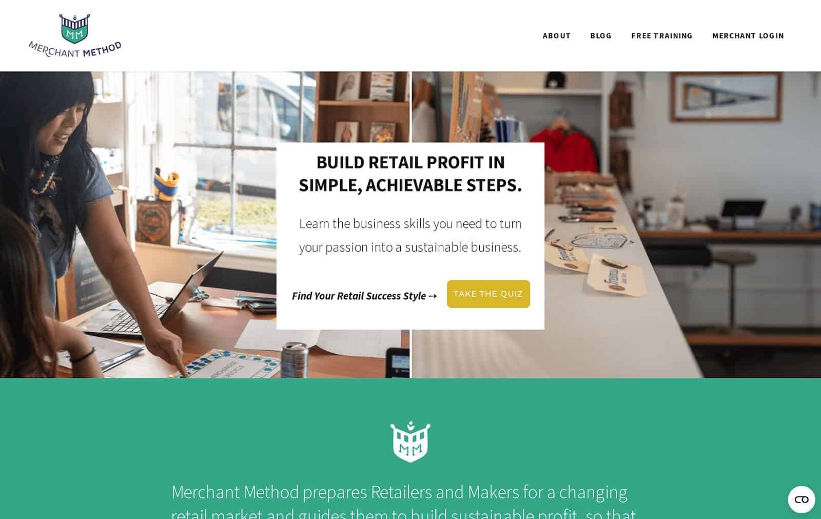 Merchant Method es un sitio web creado con Weebly.