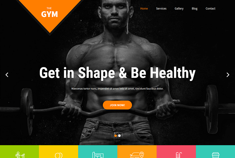 SKT Gym WP Theme