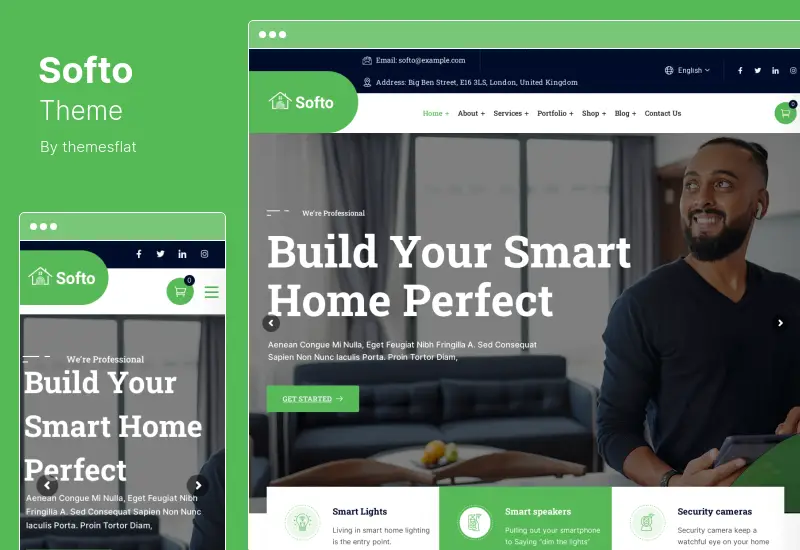 Softo Theme - Smart Home Automation WordPress-Theme