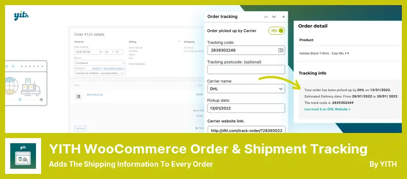 YITH WooCommerce 订单和发货跟踪插件 - 为每个订单添加发货信息