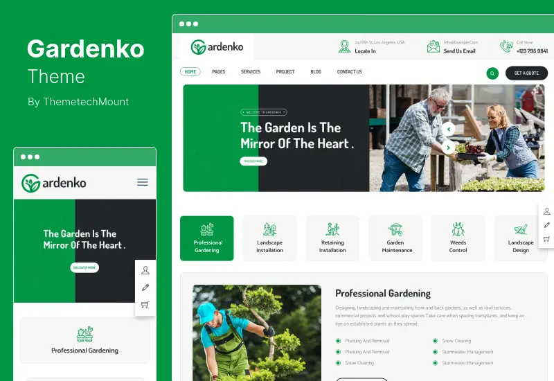 Gardenko 主题 - 园艺和园林绿化 WordPress 主题