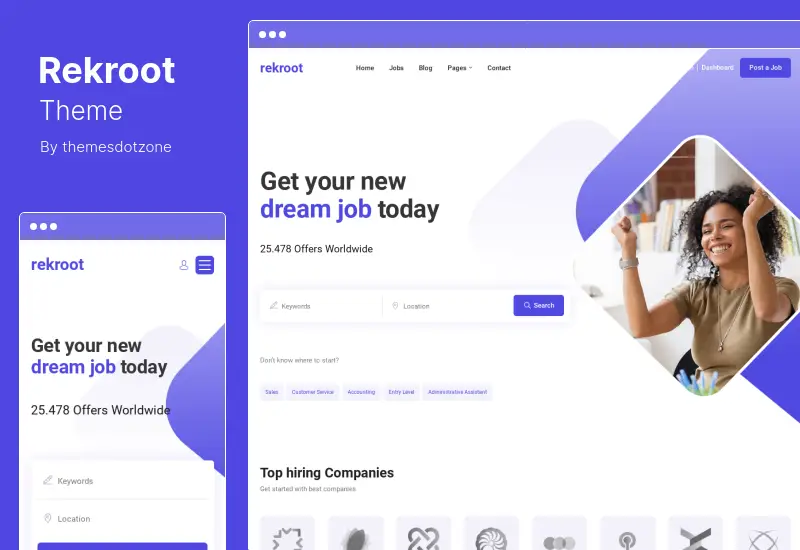 Rekroot 主题 - 招聘机构 Elementor WordPress 主题