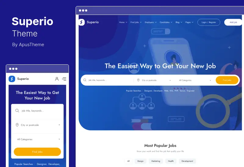 Superio 主题 - 求职板 WordPress 主题
