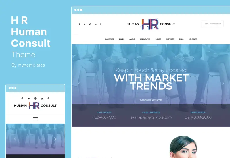 HR Human Consult Theme - 搜索和招聘 WordPress 主题