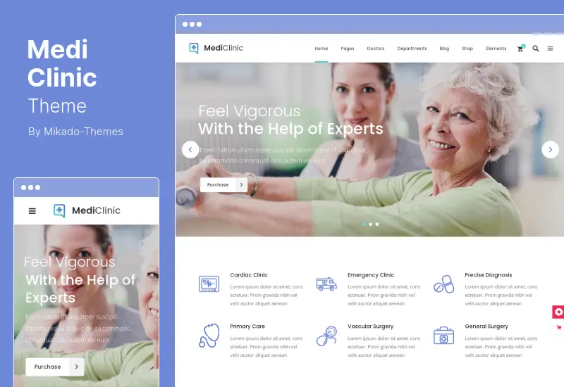 MediClinic 主题 - 医疗保健 WordPress 主题