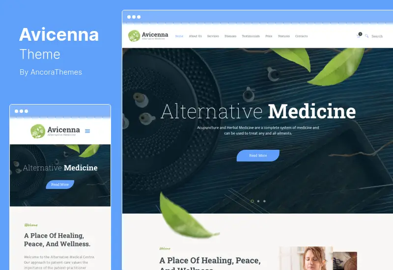 Avicenna Theme - Alternative Folk Medicine Doctor WordPress 主题