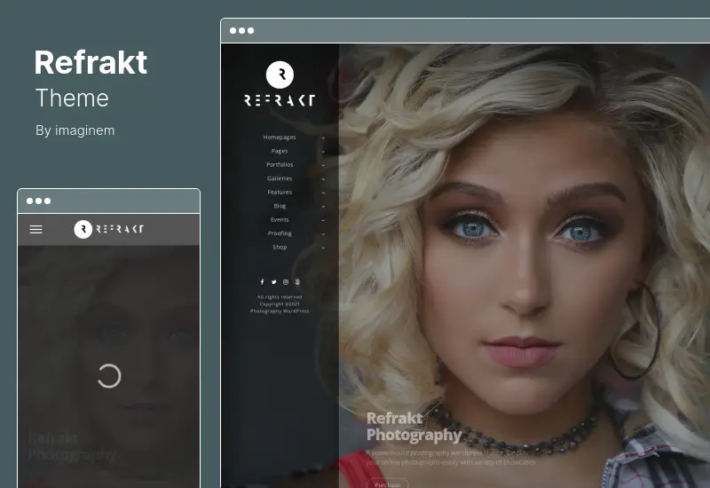 Refrakt 主题 - 摄影 WordPress 主题