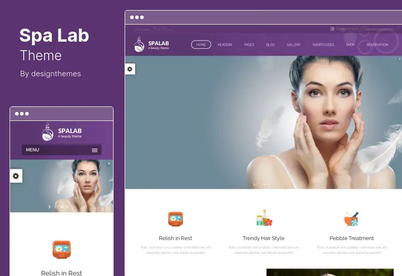 Spa Lab 主题 - 美容院 WordPress 主题