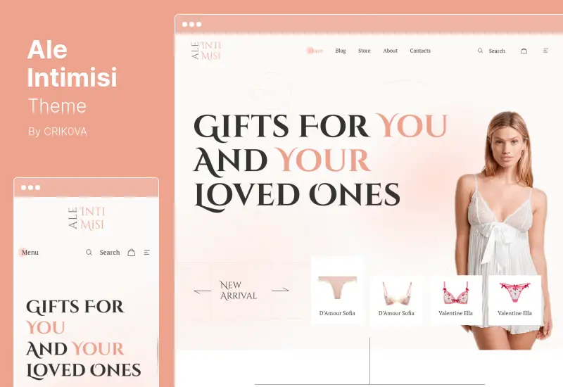 AleIntimisi 主题 - 内衣电子商务 WordPress 主题
