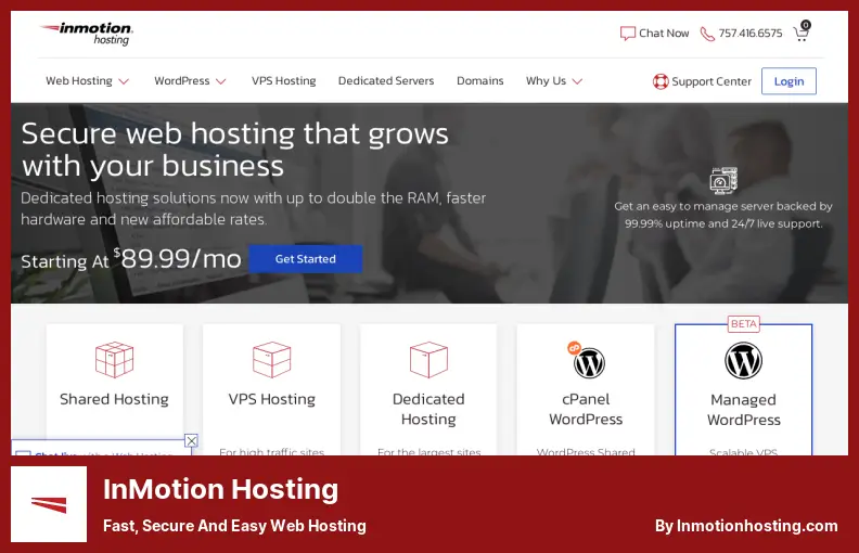 InMotion Hosting - 快速、安全和简单的虚拟主机