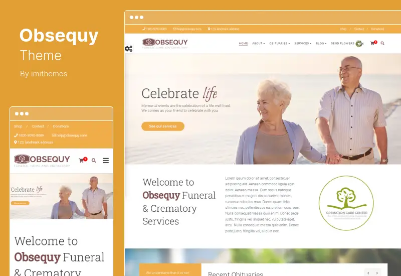 Obsequy 主题 - Funeral Home WordPress 主题